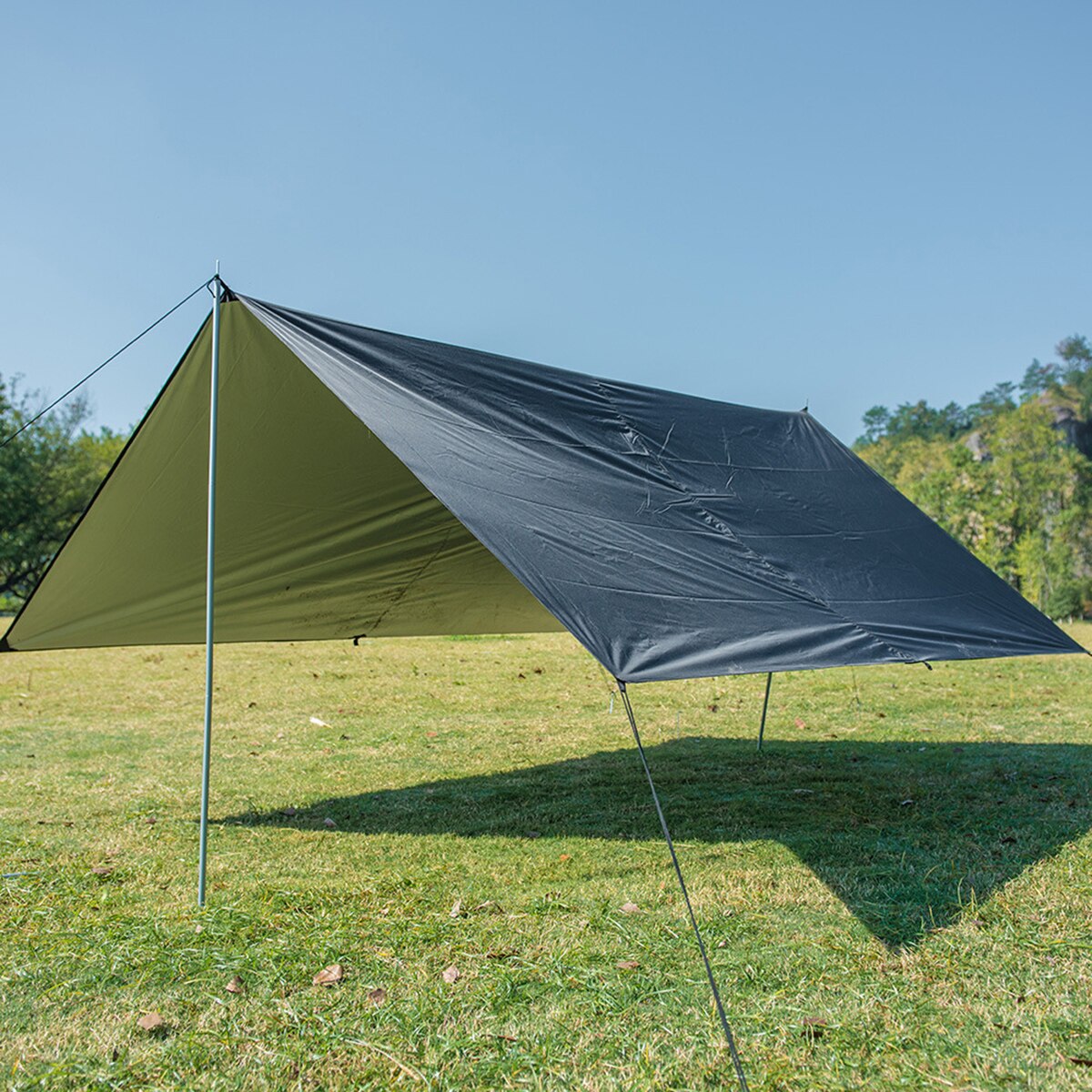 Cheap Goat Tents Outdoor Waterproof UV Resistant Camping Tarp Folding Tent Beach Shade Tarp Multifunctional Sunscreen Beach Pergola Shade Tent Tents 